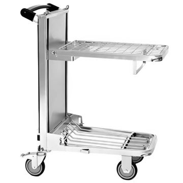 Chariot à niveau constant 400x600 mm - charge utile 90 kg, roulettes freinées