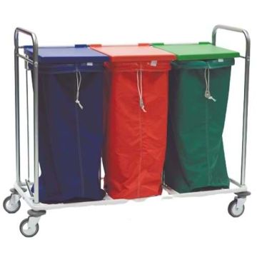 Chariot porte-sac à linge - Modèle 2 sacs