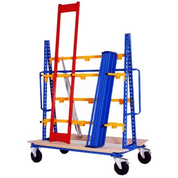 Chariot porte-panneaux double face CIVPP pour chatges lourdes