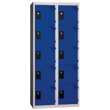 Vestiaire multicases - 5 cases/colonne - 3 colonnes