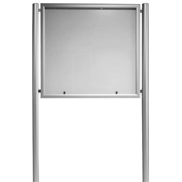 Vitrine extérieure sur pieds double face