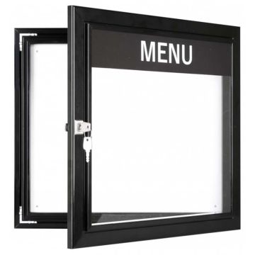 Vitrine extérieure éclairée Menu