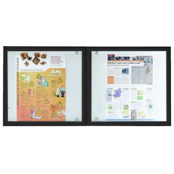 Vitrine Verso double porte - Anodisé