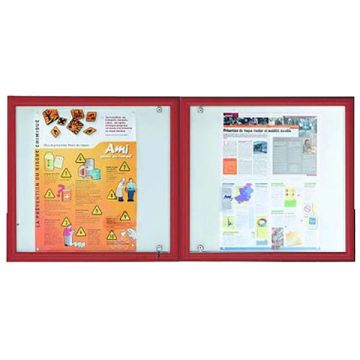 Vitrine Verso double porte - Anodisé