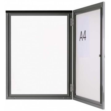 Vitrine pour grille : ouverture par l'arrière