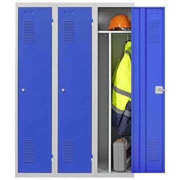 Casier vestiaire industrie propre : 1 case départ + 2 suivantes