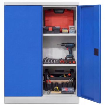 Armoire basse d'atelier - Portes battantes