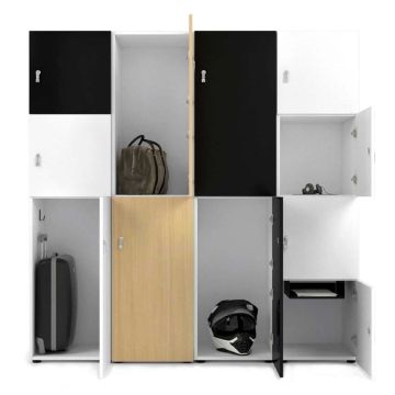 Casier vestiaire Wood - 2, 3 ou 4 cases