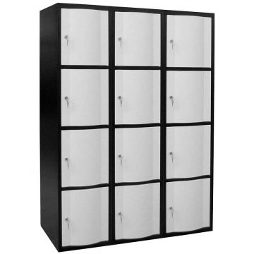 Armoire multi-casiers - 3 colonnes de 4 cases