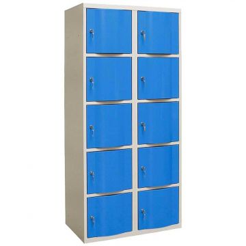Armoire multi-casiers - 2 colonnes de 5 cases