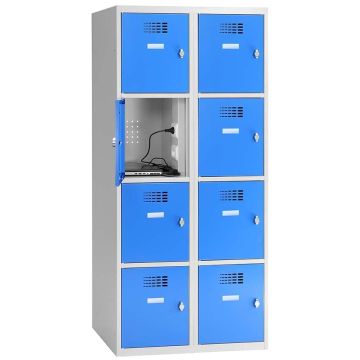Armoire casiers alimentés - 2 X 4 cases