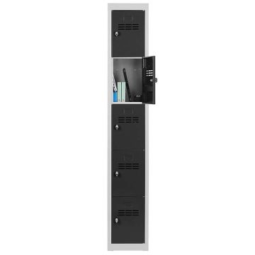Armoire multi-casiers 3 colonnes de 5 cases 300 mm