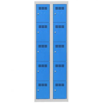 Armoire multi-casiers 2 colonnes de 5 cases 300 mm
