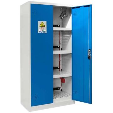Armoire stockage batteries lithium-ion - Gris / Bleu