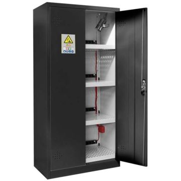 Armoire stockage batteries lithium-ion - Gris / Bleu