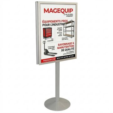 Porte-affiche intérieur sur pied