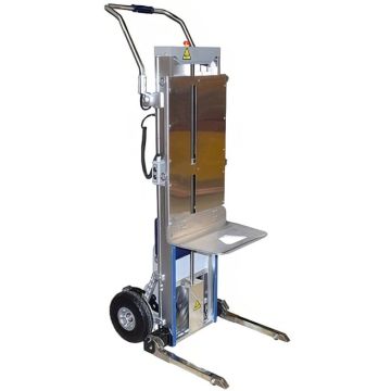 Diable gerbeur monte-escaliers électrique 170 kg en aluminium