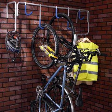 Rangement 6 vélos pour garage à suspendre au mur - Mottez B138C