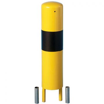 Poteau protection industrielle noir / jaune