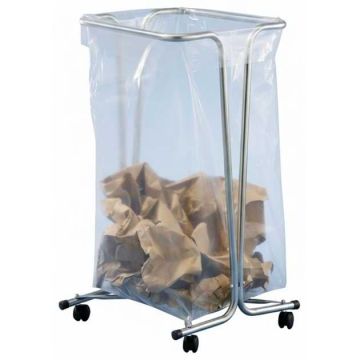 Support sac poubelle 110L sur roulettes