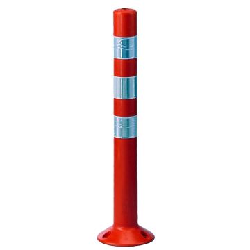 Poteau de signalisation flexible orange