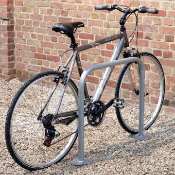Arceau support vélo sur platines - Modèle carré