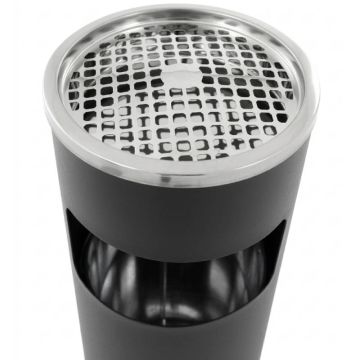 Cendrier poubelle à poser 12,5 L inox mat – réf. 745005