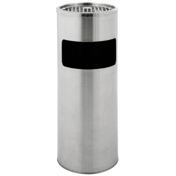 Cendrier poubelle à poser 12,5 L inox mat – réf. 745005