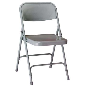 Chaise pliante métal - Noir