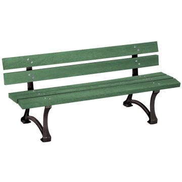 Banc public plastique recyclé marron