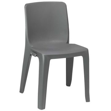 Chaise résine Steve M2 - Gris anthracite