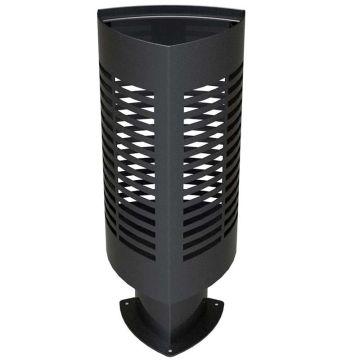 Poubelle de ville acier Milan