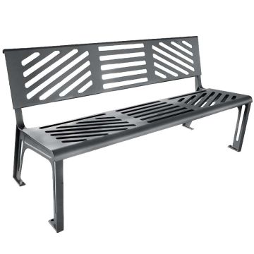 Banc public tôle acier modèle Pontaillac