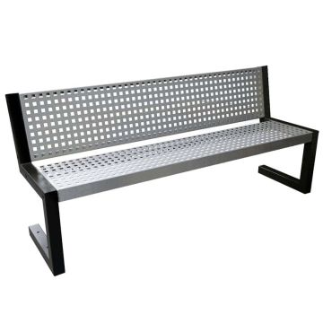 Banc public acier modèle Nancy