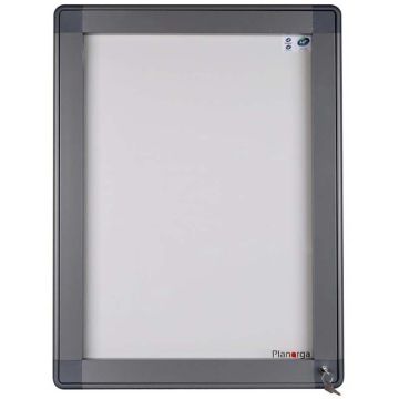 Vitrine murale coins arrondis - Bleu RAL 5000