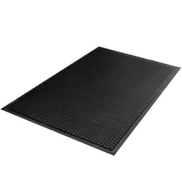 Tapis extérieur caoutchouc noir