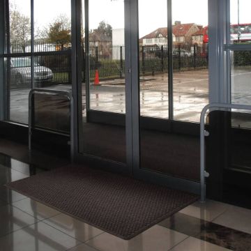Tapis entrée ultra-absorbant gris anthracite