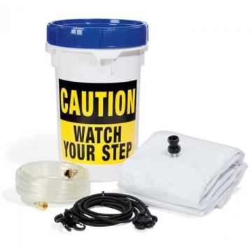 Kit déviation fuite de toit avec seau