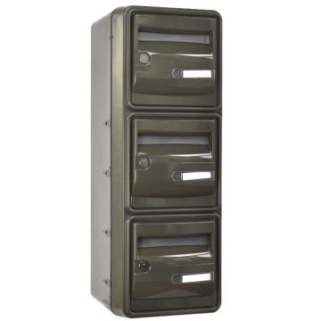 Bloc BAL Océan 2 colonnes X 3 cases (B6) - Gris brun