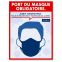 Affiche Port du masque obligatoire