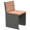 Banc acier et bois Kub