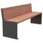 Banc acier et bois Kub