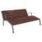 Chaise longue acier et plastique recyclé