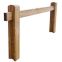 Barrière d'accès coulissante en bois