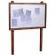 Vitrine murale extérieure bois