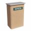 Corbeille béton rectangulaire 70L