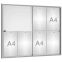 Vitrine intérieure alu coulissante
