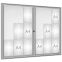 Vitrine alu portes à double battant