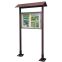 Vitrine Aluminium et Bois sur pieds