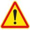 Panneau temporaire sur pied Danger AK14